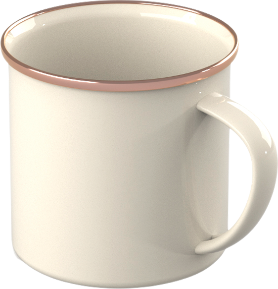 GSI MESA Emaille Trinkbecher 355 ml - Cream