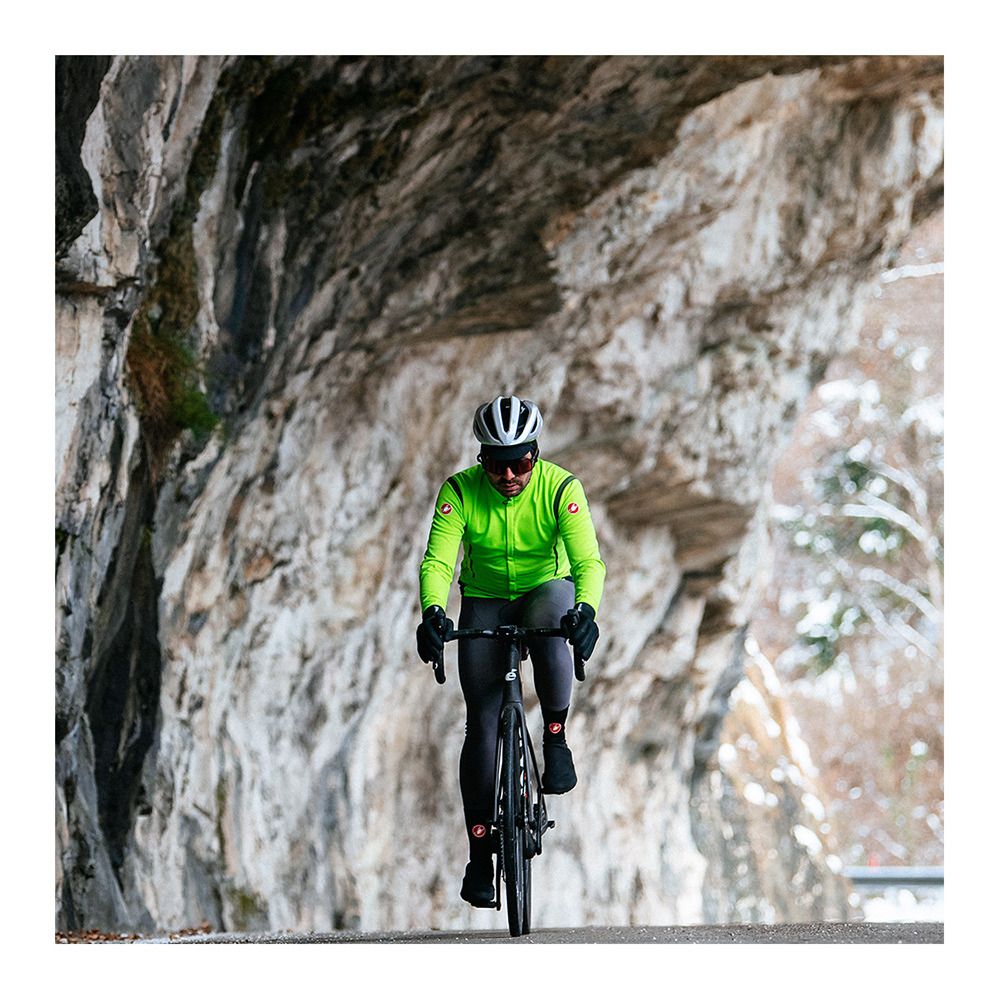 Castelli PERFETTO - Veste Homme electric lime/dark gray