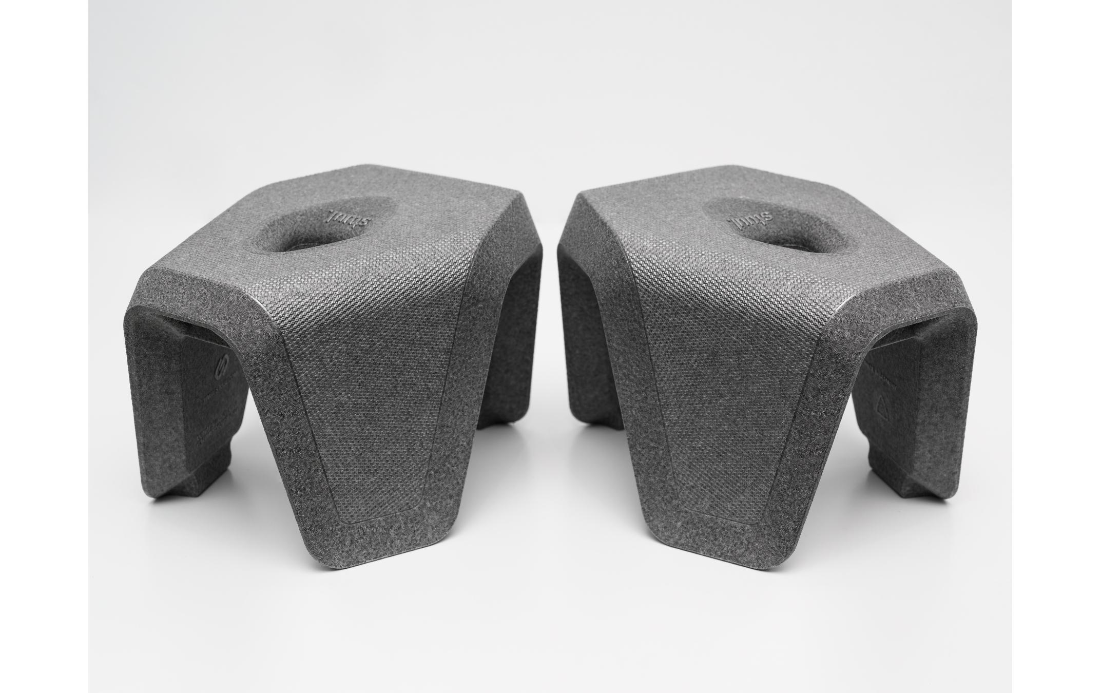Toilettenhocker BasaltInnovativer, zweiteiliger Design Toiletten-Hocker Made in Germany