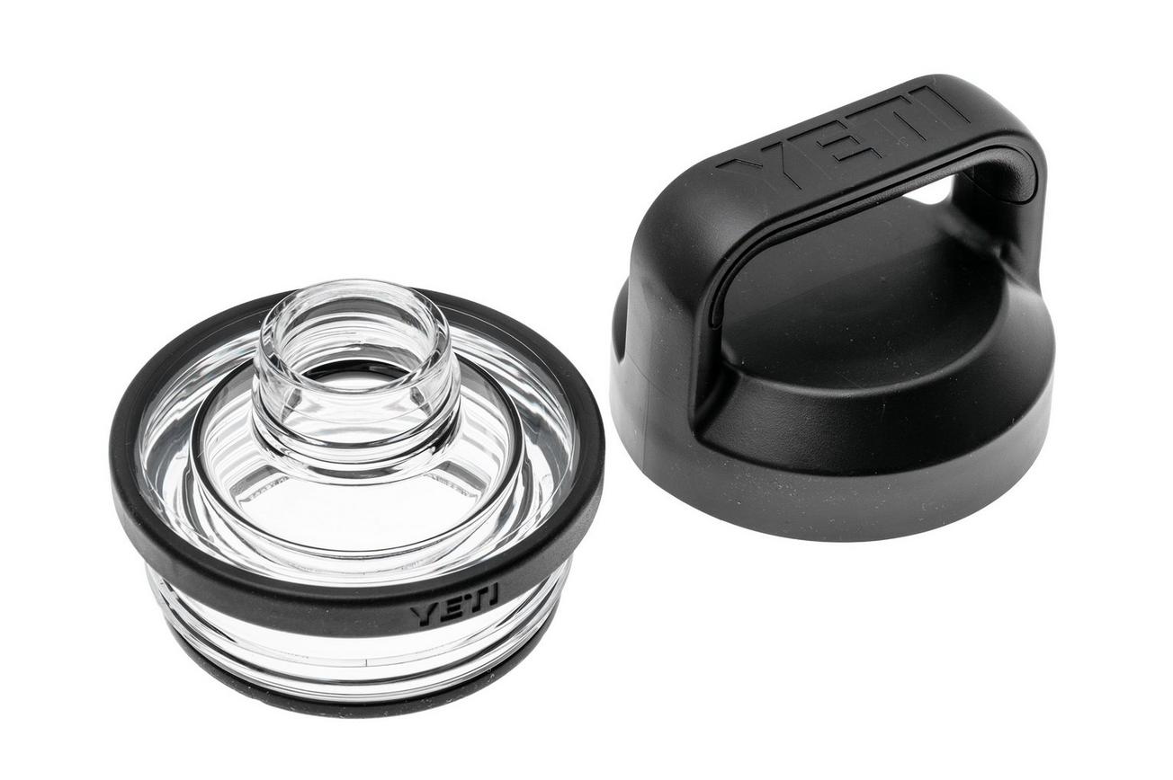 Yeti Rambler Bottle 18oz Chug Cap, Black, thermosfles met drinkdop, 532 ml