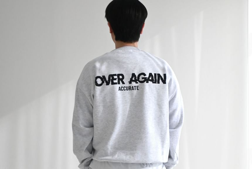 SeoulPop - Sweatshirt met losse pasvorm en letters