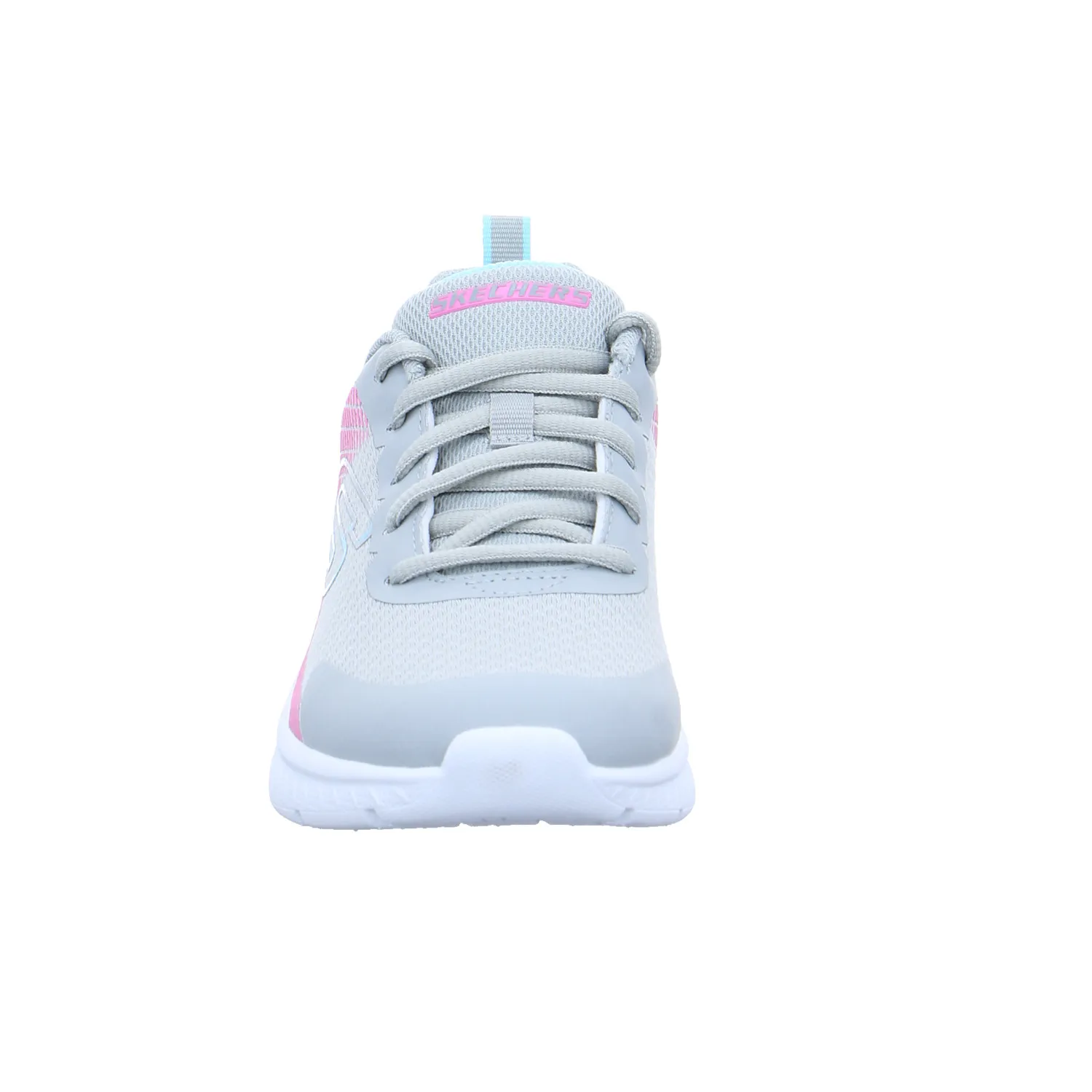 SKECHERS Mädchen-Halbschuh Binder Silber Textil  Sneaker
