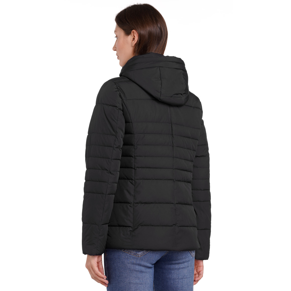 Gina Benotti Damen Steppjacke mit Kapuze schwarz