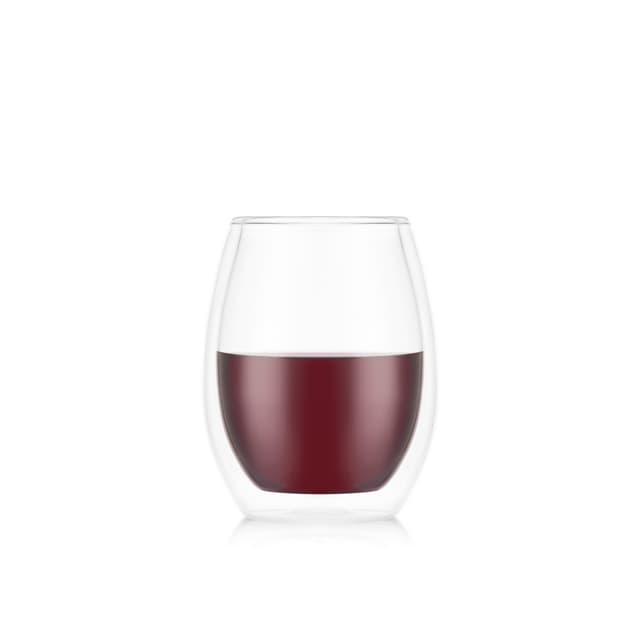 Bodum Sæt med 2 dobbeltvæggede vinglas- Merlot SKÅL 0.5 L
