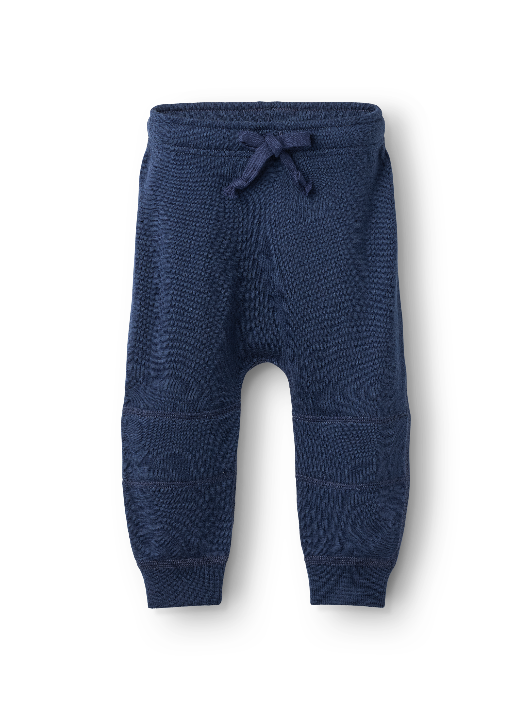 Joggingbroek met kniestuk van merinowollen terry voor baby’s