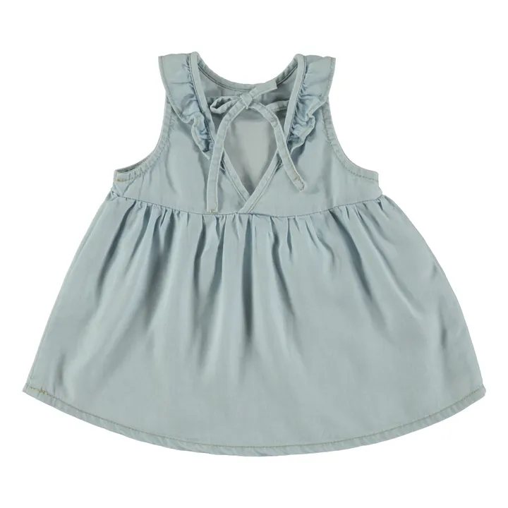 Tocoto Vintage Robe Baby Lyocell | Bleu ciel