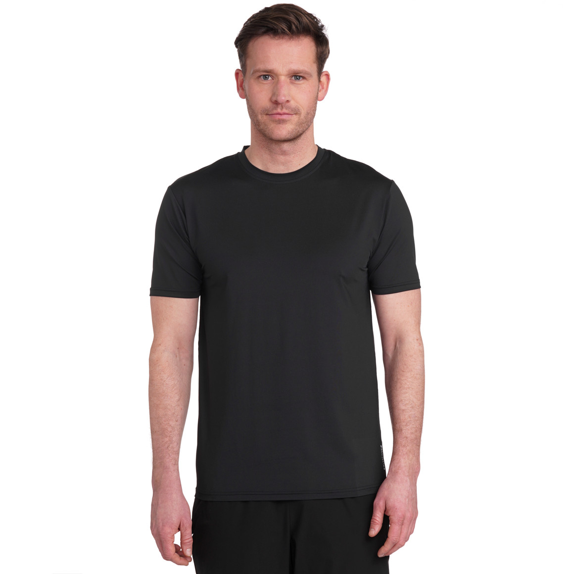 VanVaan Herren Sport-T-Shirt mit Rundhalsausschnitt schwarz