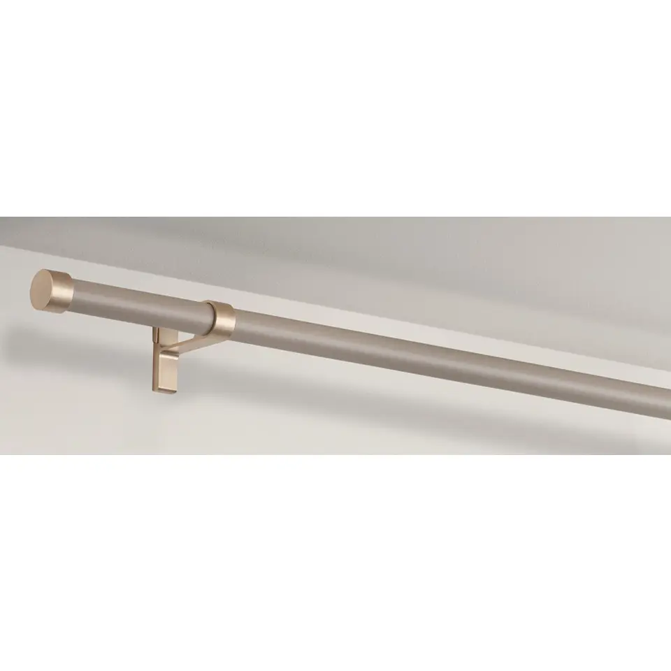 Wandsteun gordijnroede Hooked - rosé goud - Ø28mm - S/2 (2016355)
