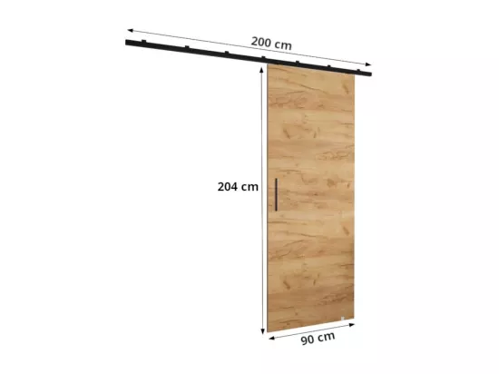 Portes coulissantes Zonda I 90x204 cm (Chêne Craft)