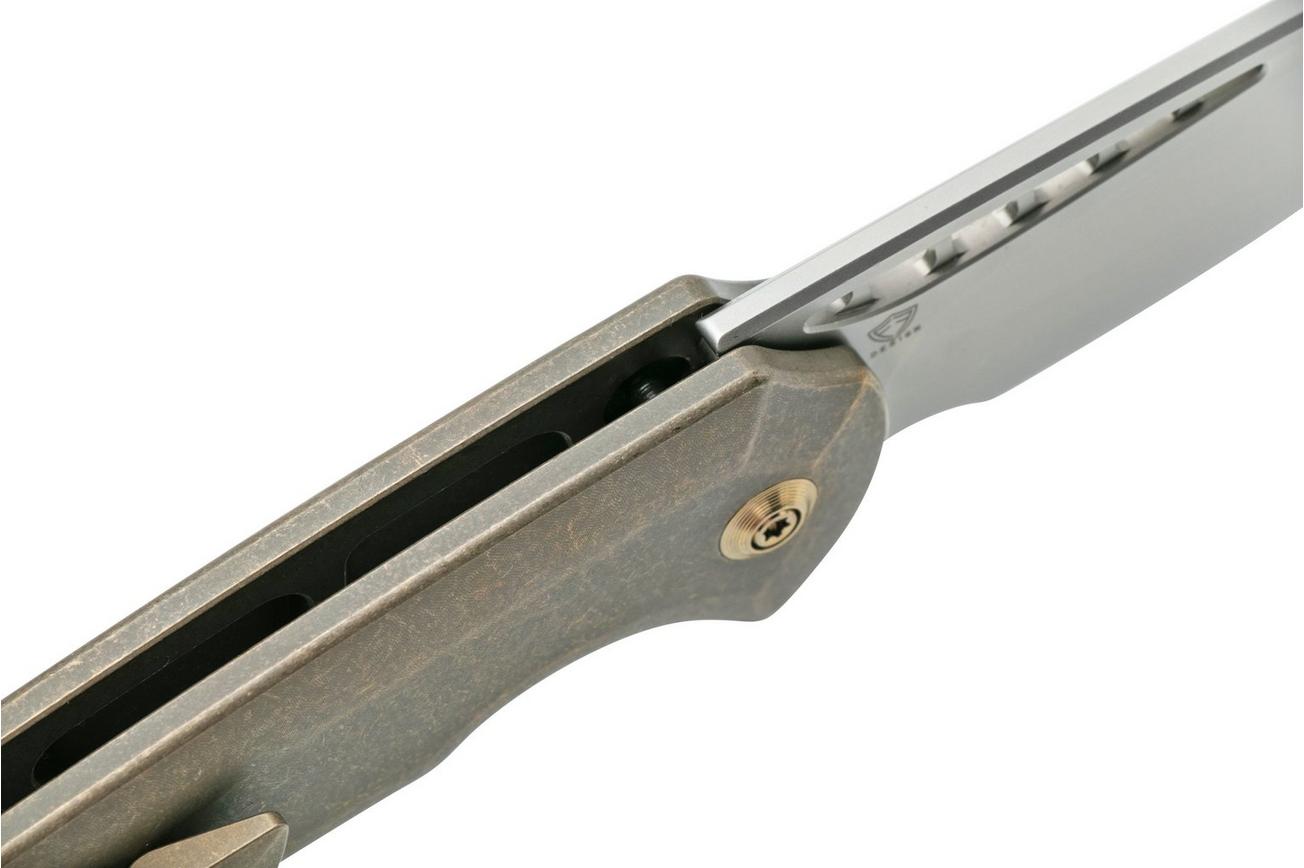 WE Knife Mini Malice WE054BL-4, Bronze Titanium zakmes