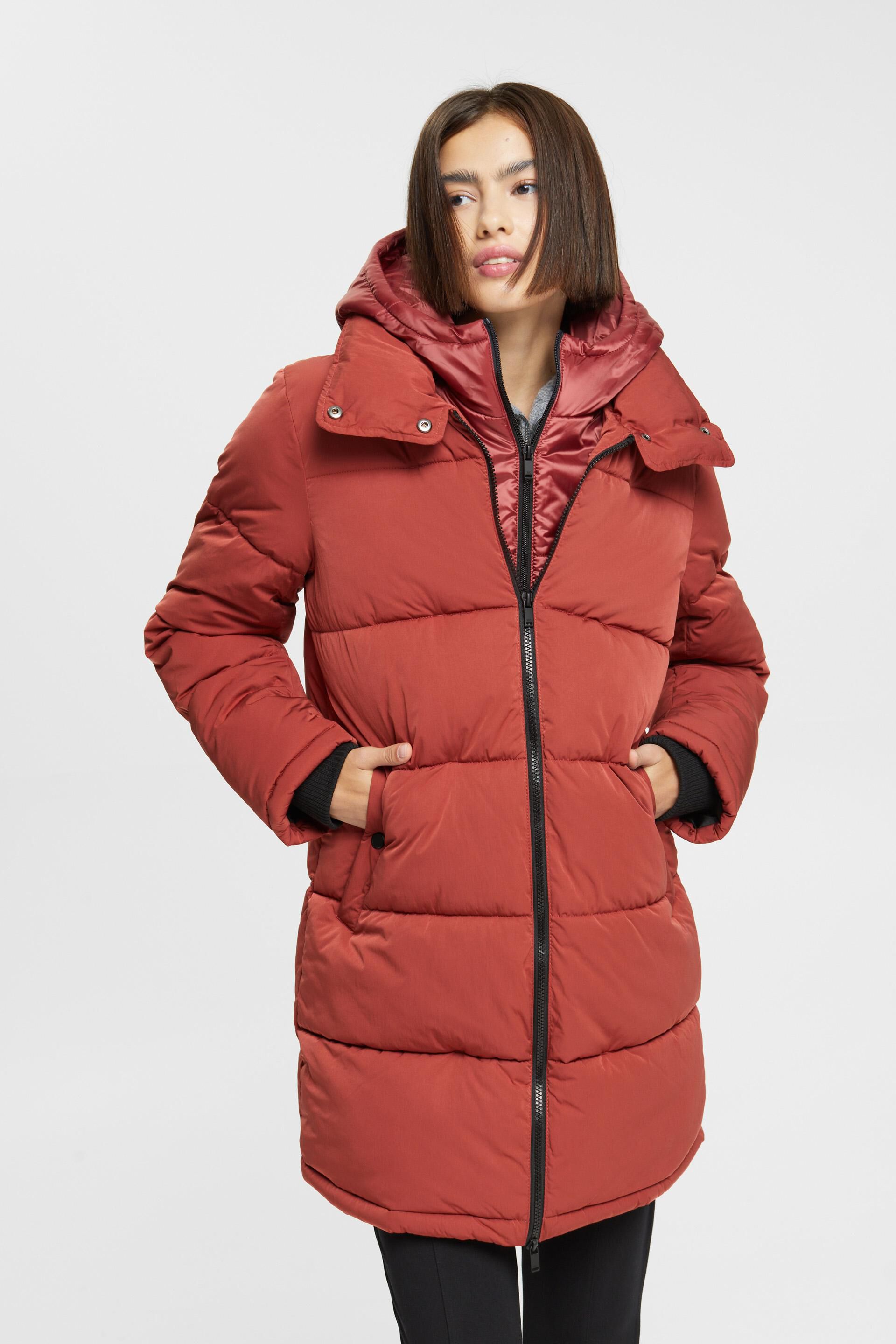 Manteau matelassé à capuche amovible