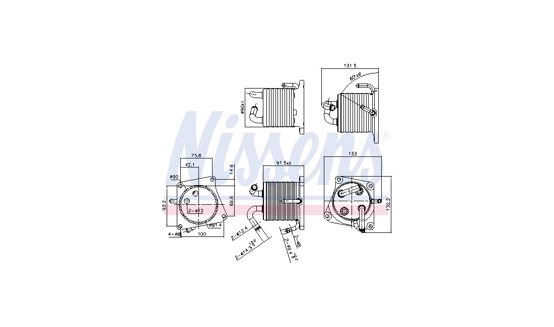 Oliekøler, motor