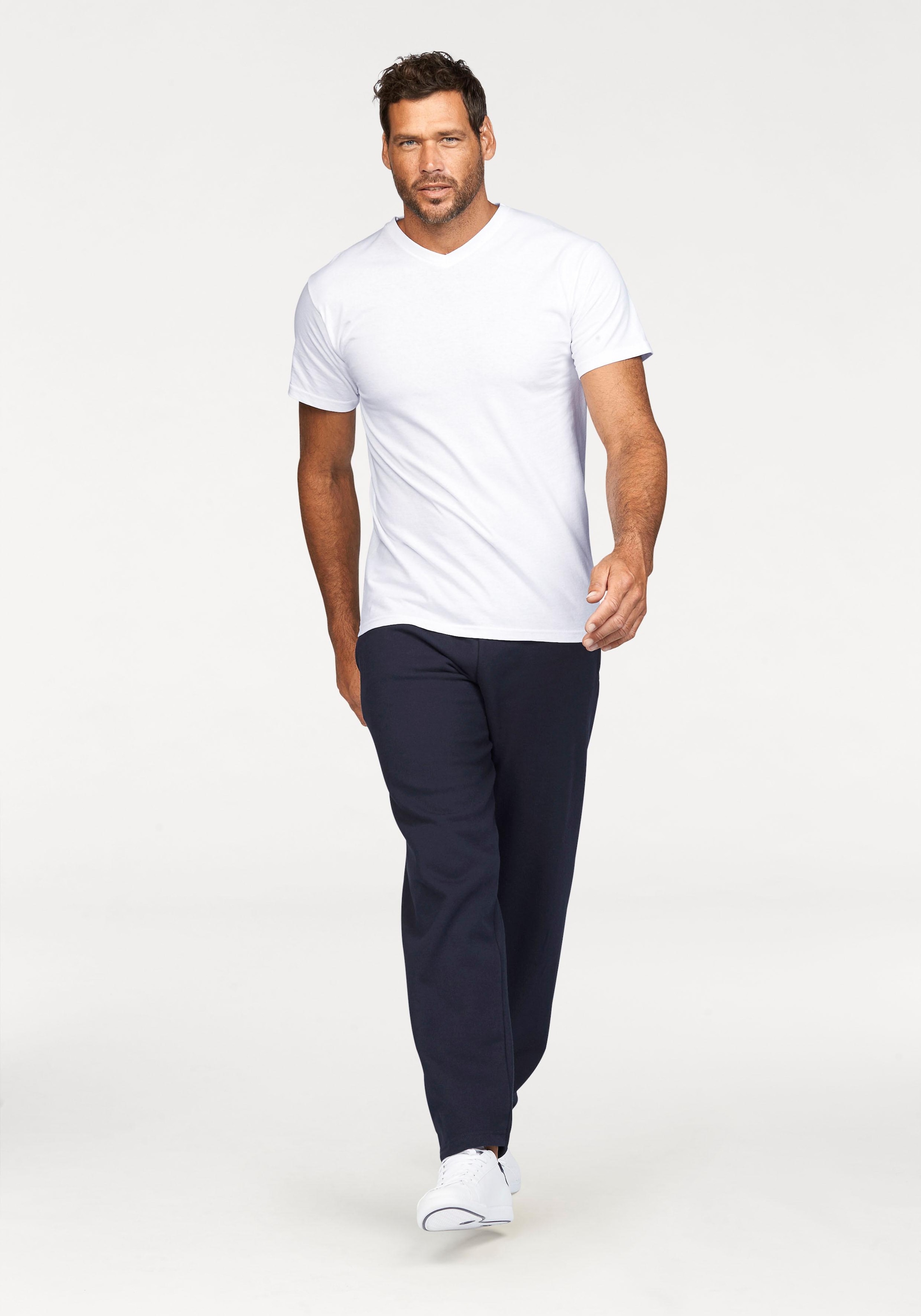 Fruit of the Loom T-Shirt, 2 Stk. mit V-Ausschnitt