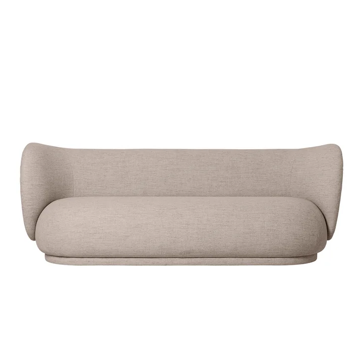Ferm Living - Rico Sofa, 2-Sitzer, off-white (Bouclé)
