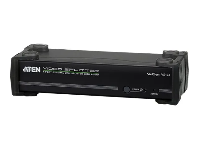 ATEN VanCryst VS174 - Video-/audiosplitter - 4 x DVI   4 x audio - desktop