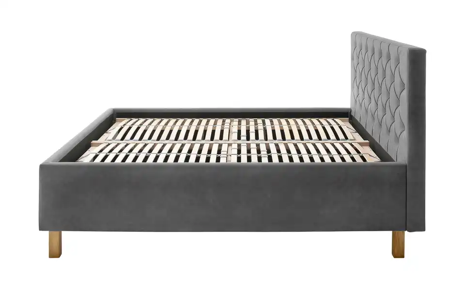Polsterbettgestell San Remo Anthrazit 160 cm