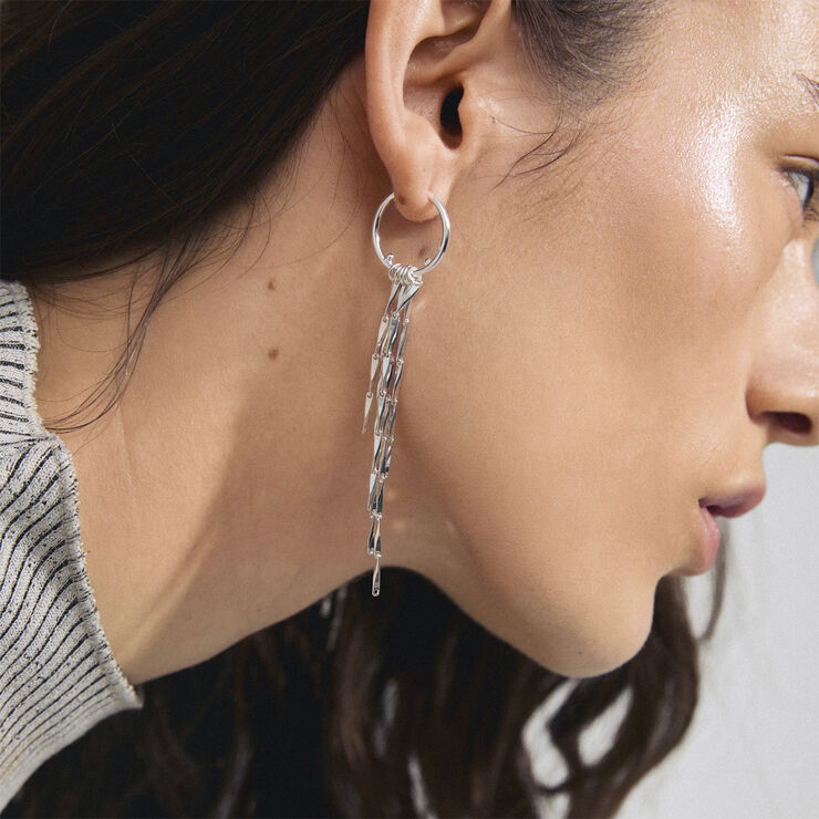 Pilgrim CONNECT recycled earrings silver-plated Sølv