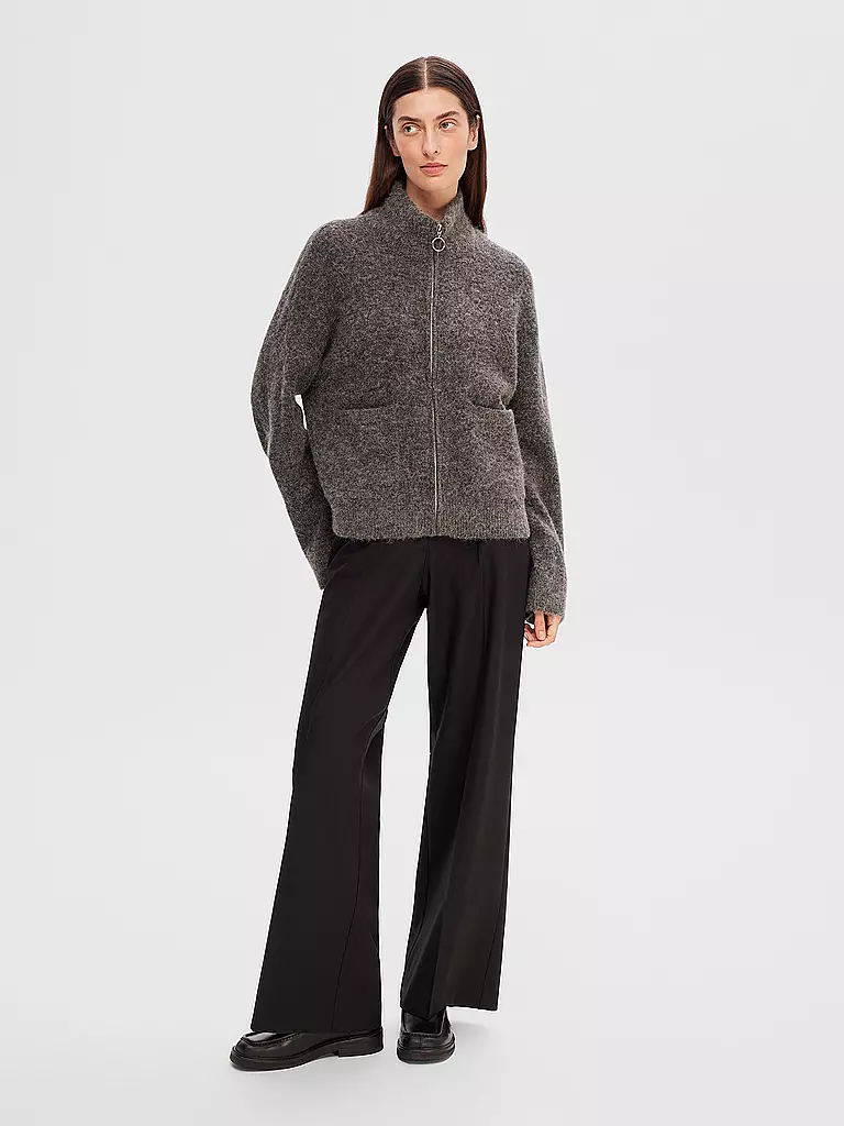 SELECTED FEMME Strickjacke SLFSIA  grau
