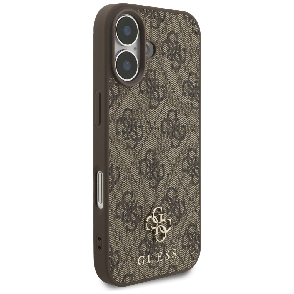 iPhone 17 MagSafe Leder Hardcase Hülle 4G Small Classic Logo (GUHMP17SP4SM4MW) - Braun