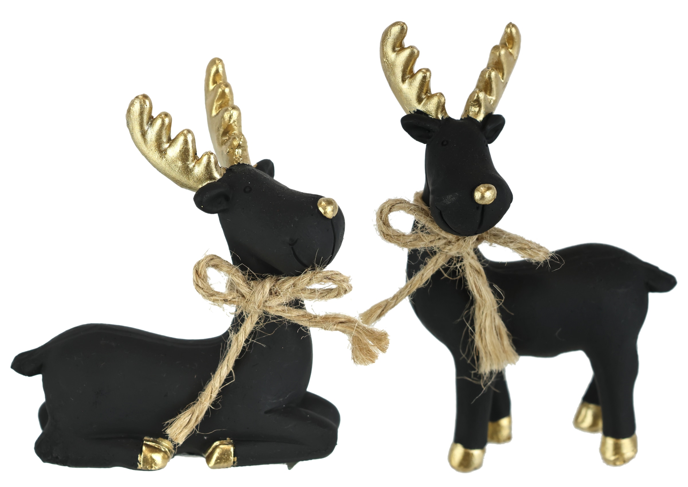 I.GE.A. Dekofigur »Tierfigur Elch« Figur Rentier Skulptur Statue Weihnachtsdeko Hirsch Dekohirsch Advent