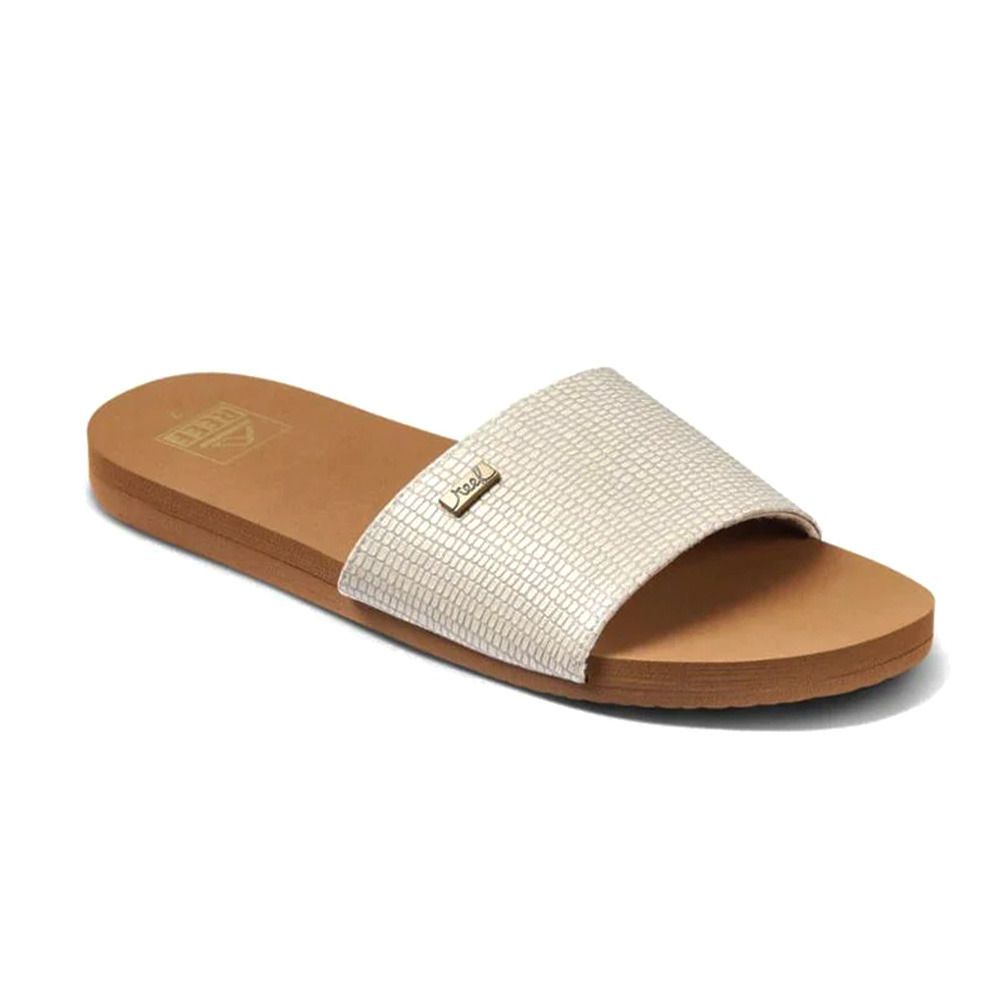 Reef BLISS NIGHTS SLIDE - Sandales Femme white/tan