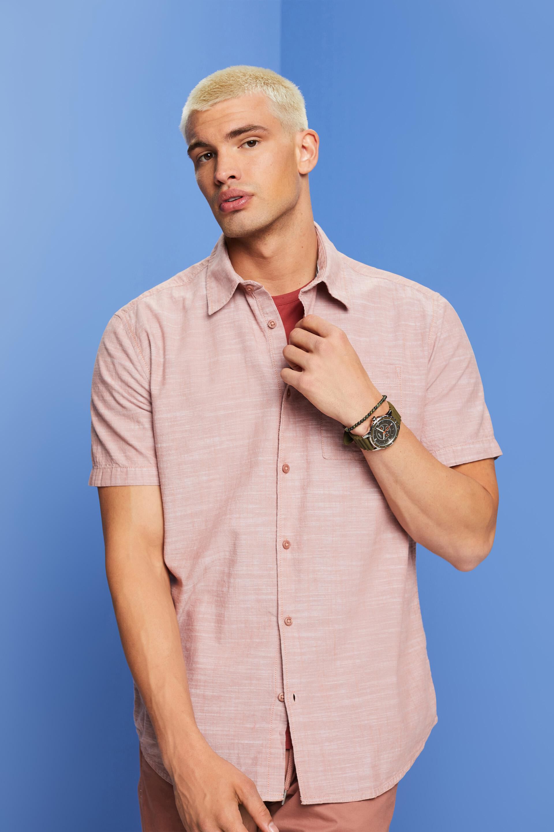 Chemise à col boutonné