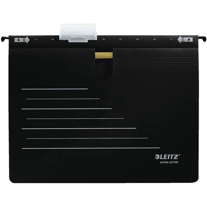 Leitz Hängehefter Alpha Active, 26.6 cm, schwarz, 5 Stück