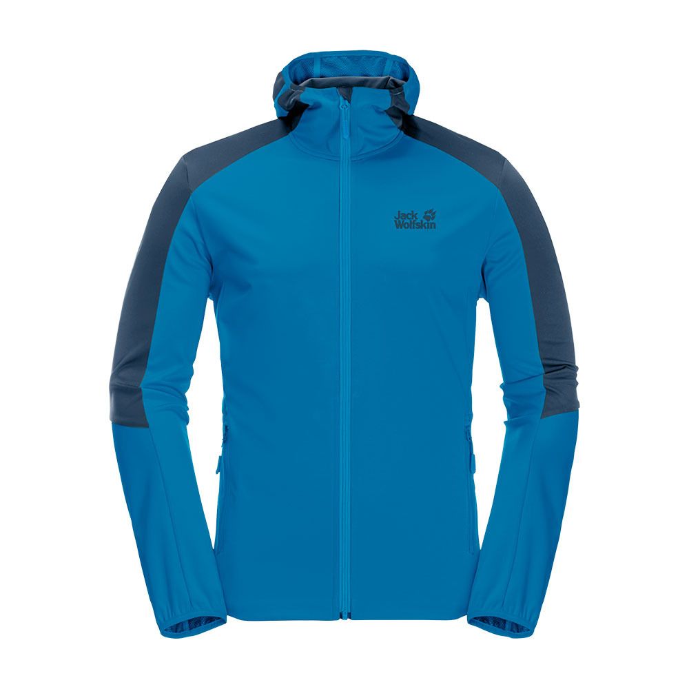 Jack Wolfskin GO HIKE SOFTSHELL - Veste Homme blue pacific