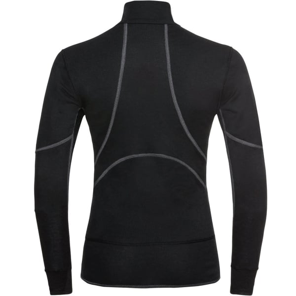 T-shirt thermique ODLO T-SHIRT ML 1/2 ZIP X-WARM W BLACK