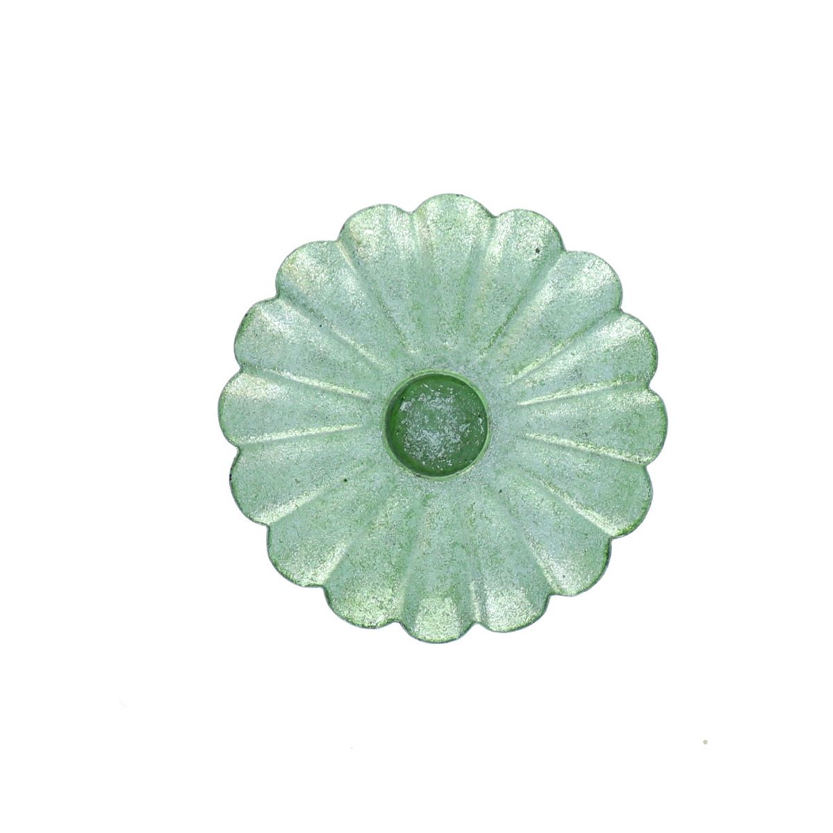 Bougeoir irisé vert Atelier jasmin