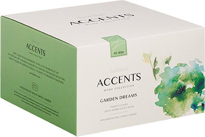 Bolsius geurkaars Accents Multiwick Garden Dreams wit 25 uur D 14 H 8,3 cm