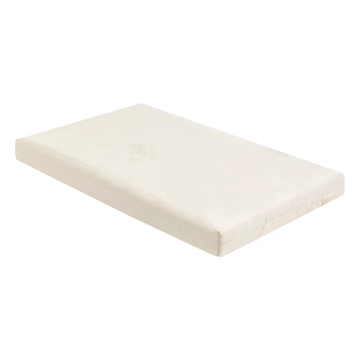Bermbach Handcrafted Matelas carré pour berceau Martha en coton bio | Blanc