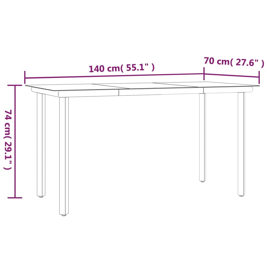 Mobilier à dîner de jardin et coussins 5 pièces noir résine tressée