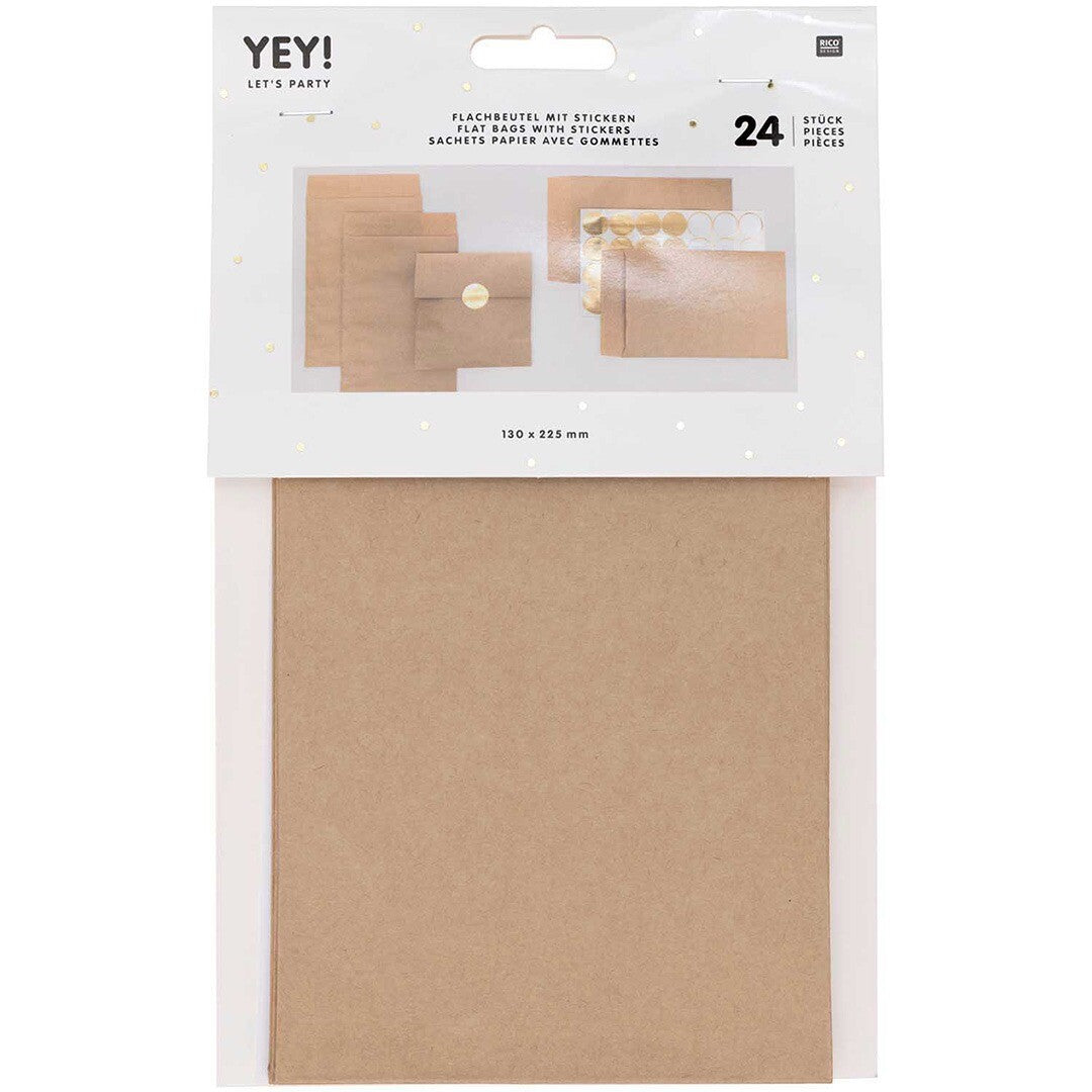 Cadeauzakjes - bruin - 24st