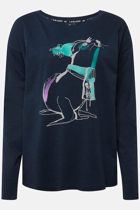 T-Shirt, Robbe, Rundhals, Langarm, OEKO-TEX