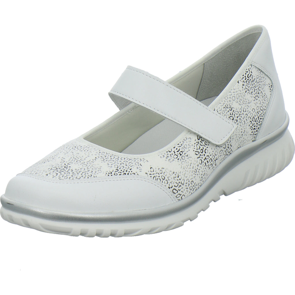 Semler Bequemschuhe Damen Lena Weiß-kombi
