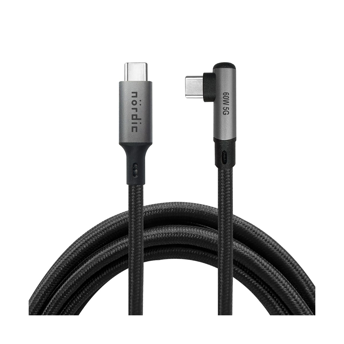 NÖRDIC VR Link-kabel 5m USB3.2 Gen1 USB-C til C 5Gbps 3A hurtiglading Quest 2 Super Speed ​​​​USB Link-kabel Svart