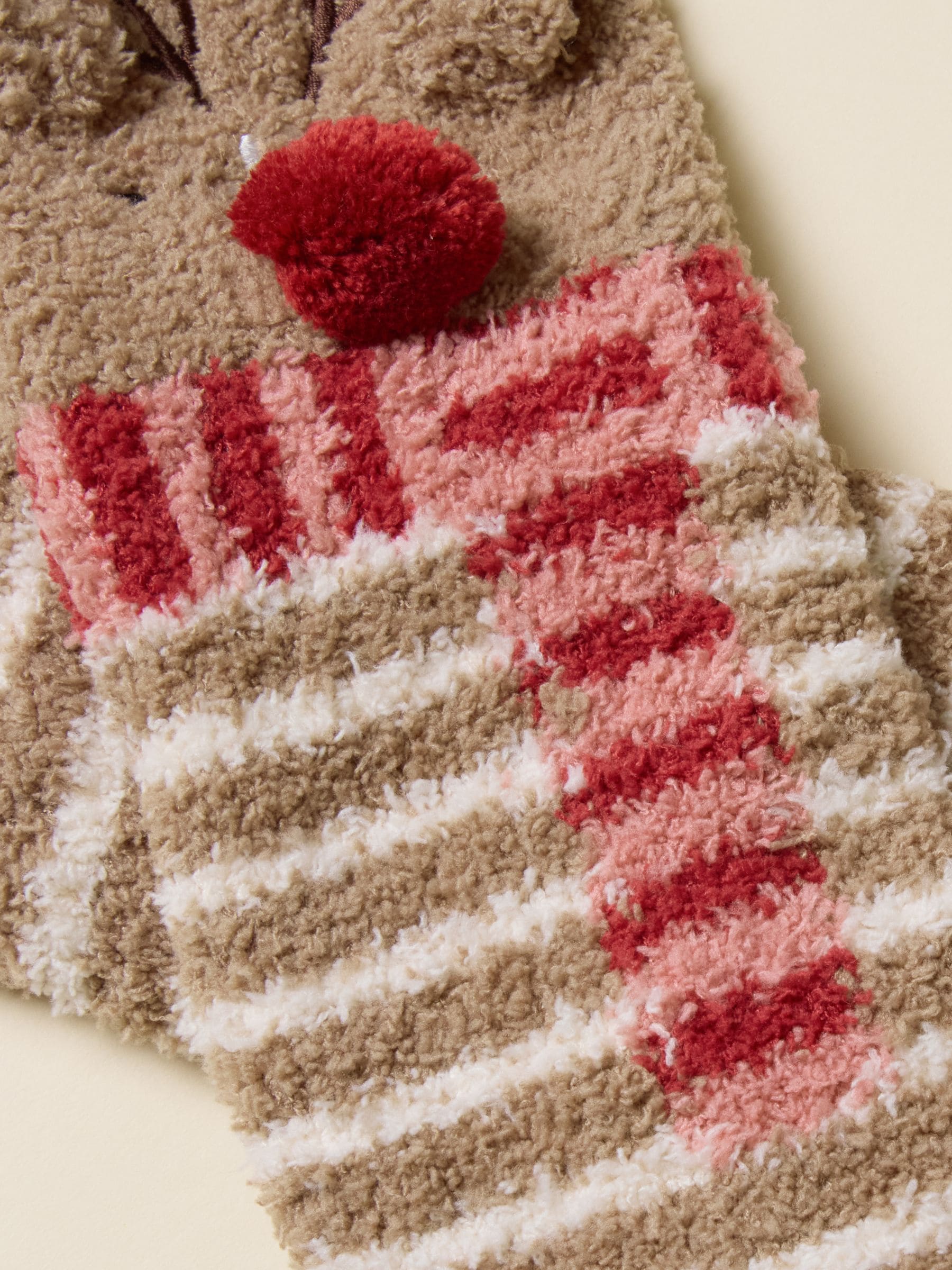 Bruin - Joules Women's Fluffy Stripe Socks (size 4-8)
