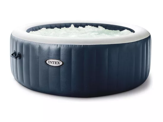 Spa gonflable PureSpa Blue Navy rond Bulles 4 places - Intex