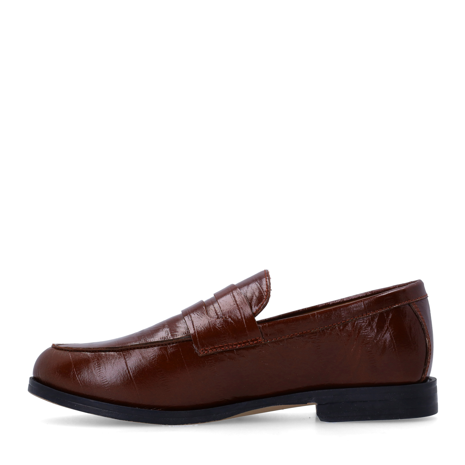 Burgundy leren loafers