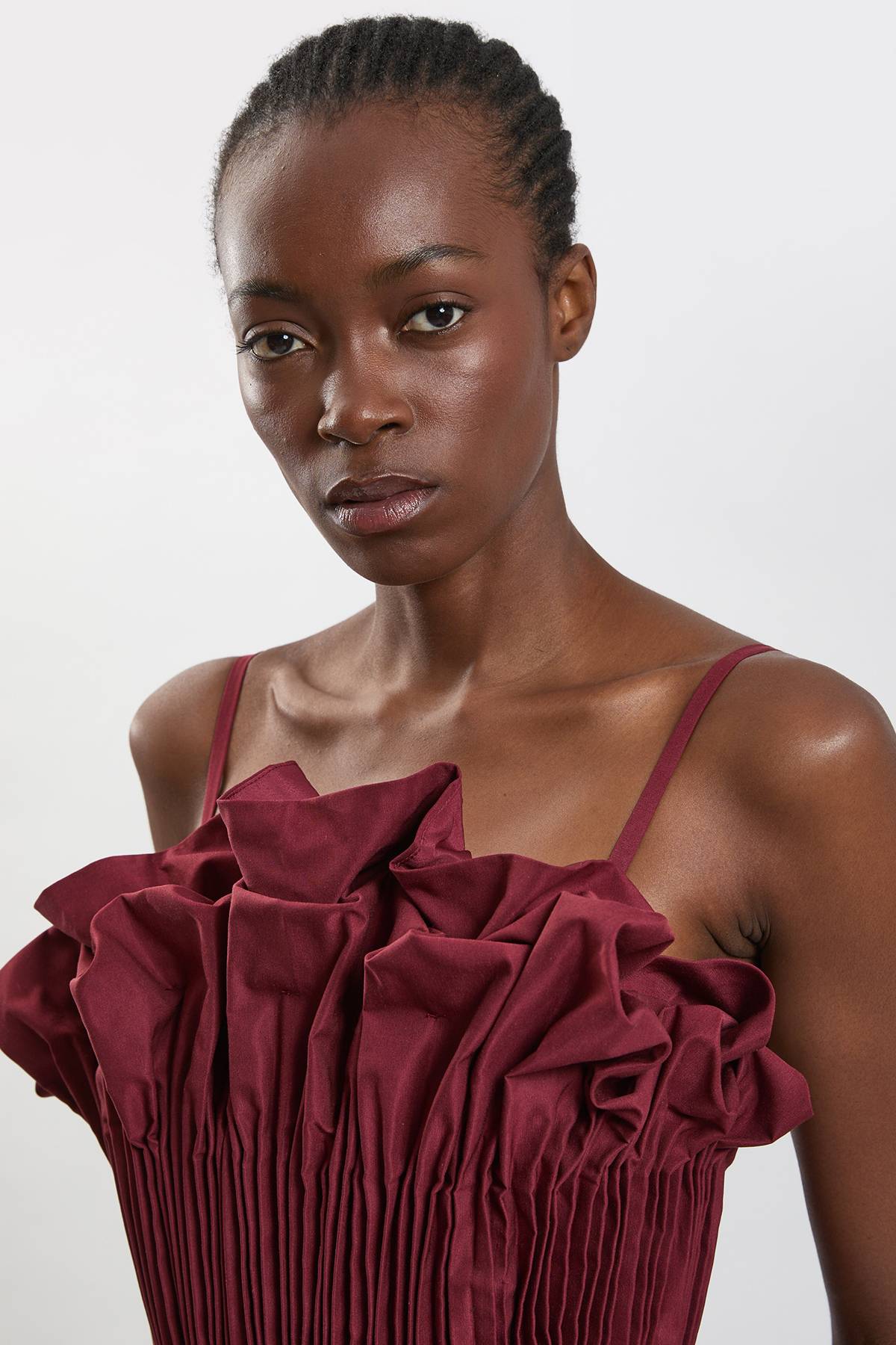 KarenMillen Robe Midi En Taffetas À Volants Pour Petite Taille