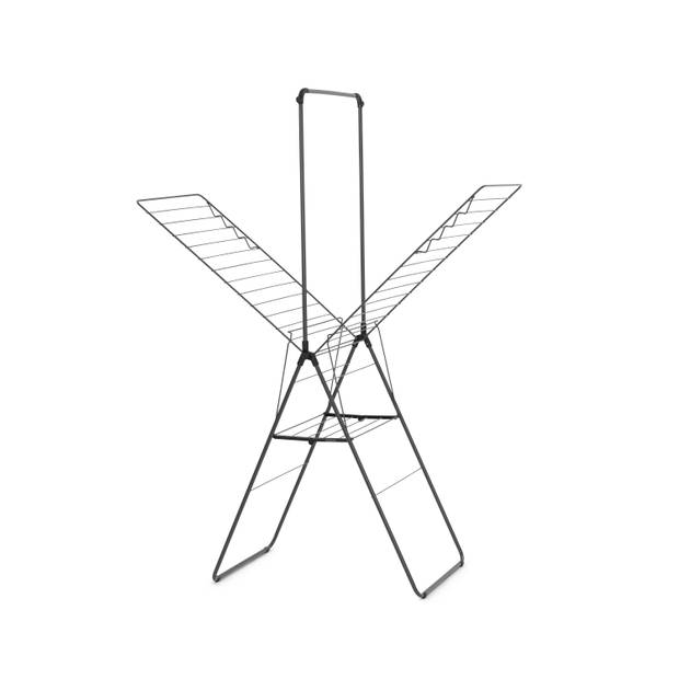 Brabantia HangOn Droogrek 25 meter met stang - Antraciet