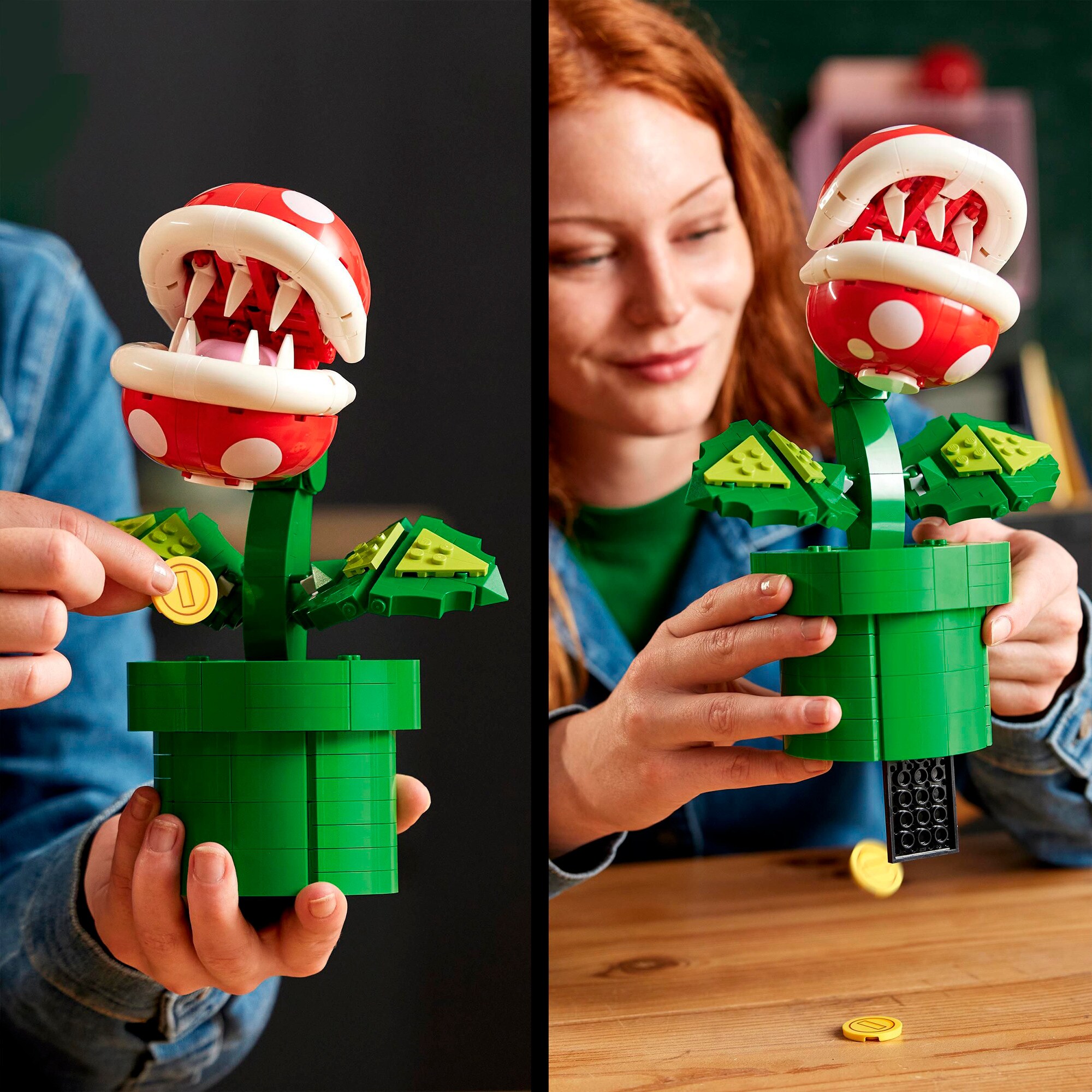 LEGO Konstruktionsspielzeug Super Mario Piranha-Pflanze