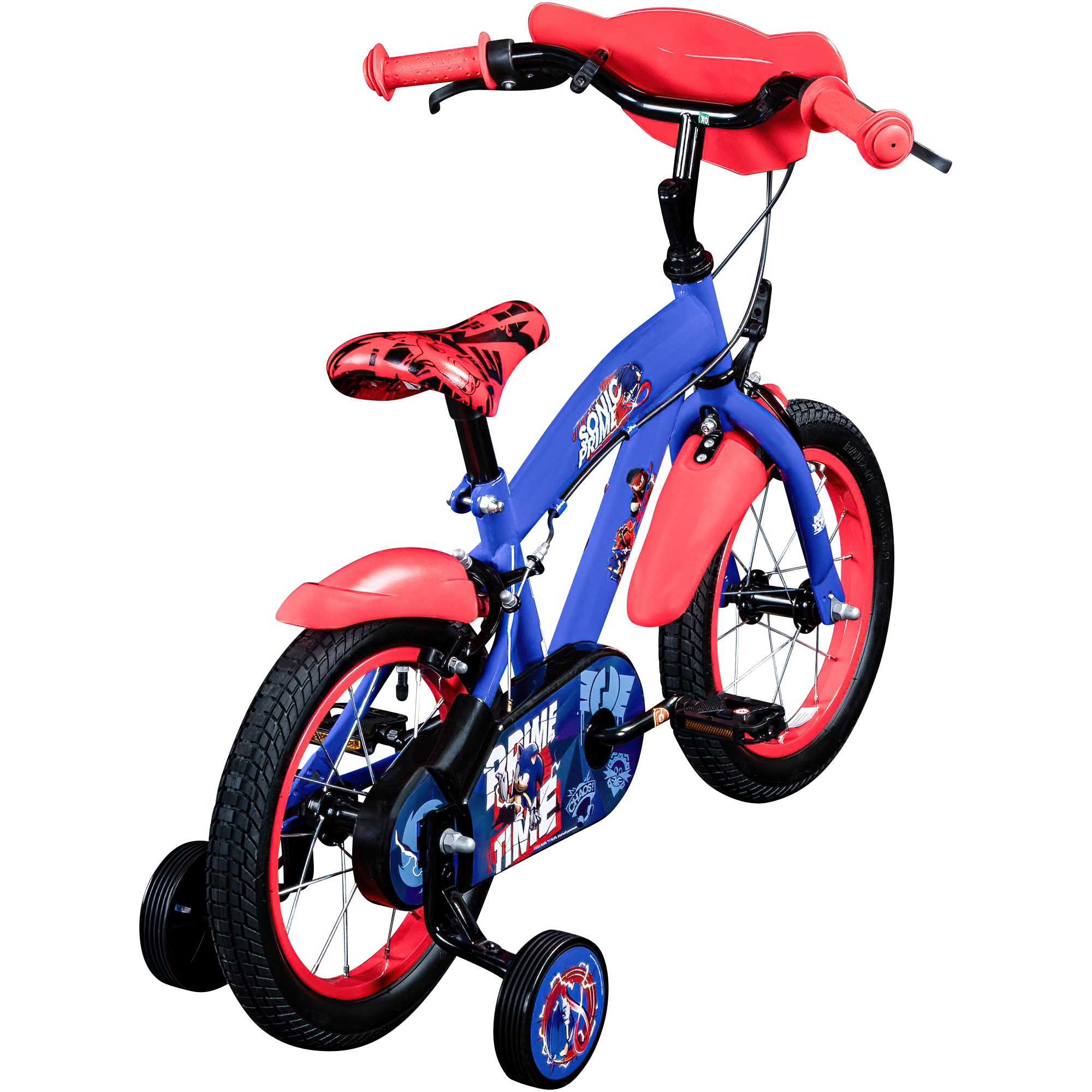 Volare Sonic Kinderfahrrad 14 Zoll Jungen Mädchen 100 - 115 cm Fahrrad ab ca. 3,5 Jahre mit Stützräder und V-Brakes