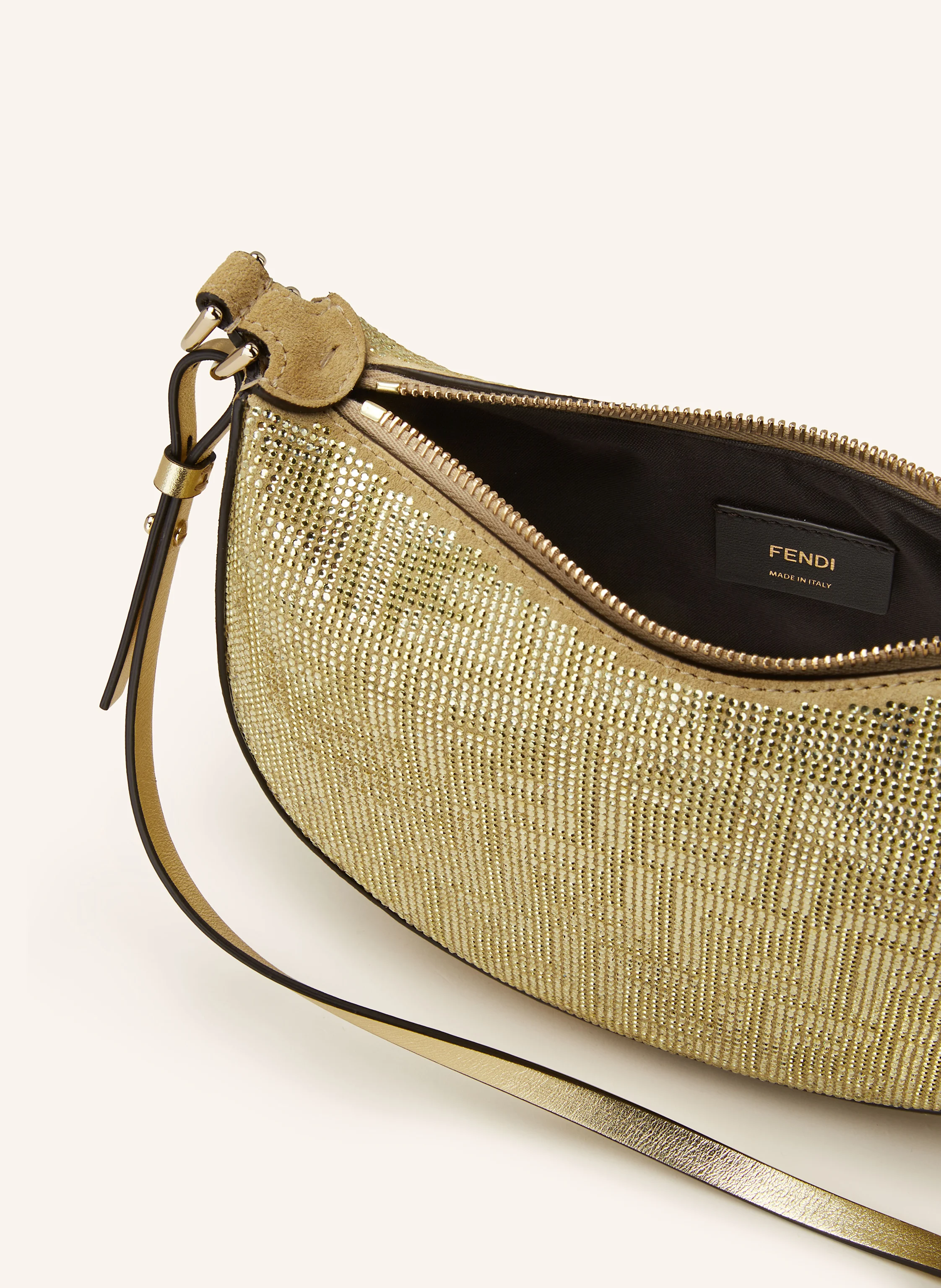 FENDI Handtasche FENDIGRAPHY MINI mit Schmucksteinen