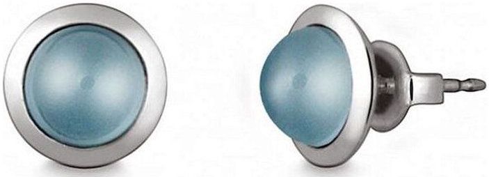 Quinn - Oorstekers - Zilver - Blauwe Topaas - Gepolijst