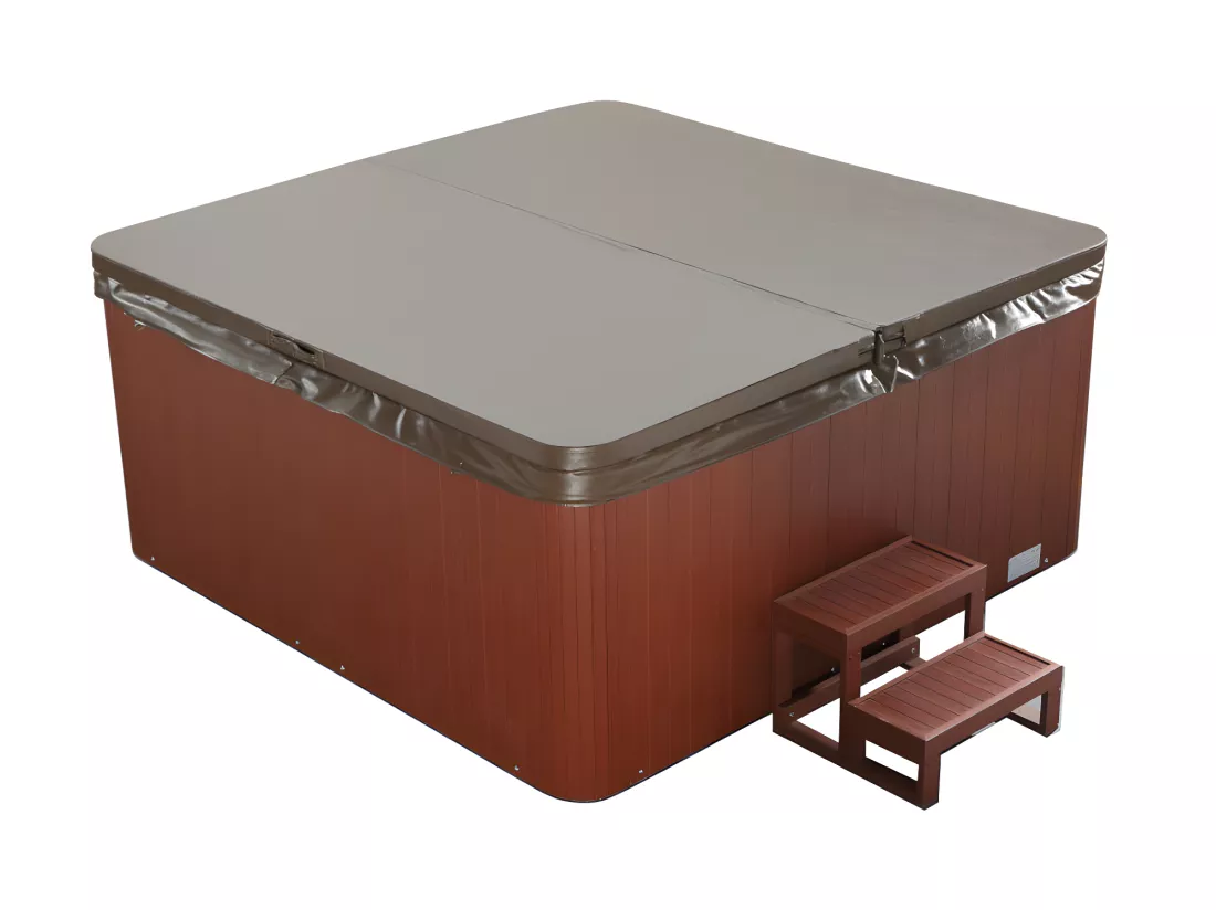 SPA 6 places blanc avec accessoires - Gamme prestige ULYSSE IV - 132 jets - l220 x L220 x H97 cm - Système Balboa