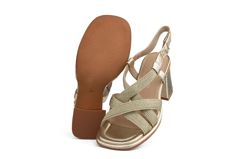 Regarde le Ciel Sandaal Perla String  Antares Gold
