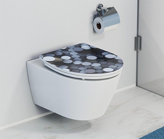 SCHÜTTE Duroplast-High-Gloss-WC-Sitz »ROUND DIPS«