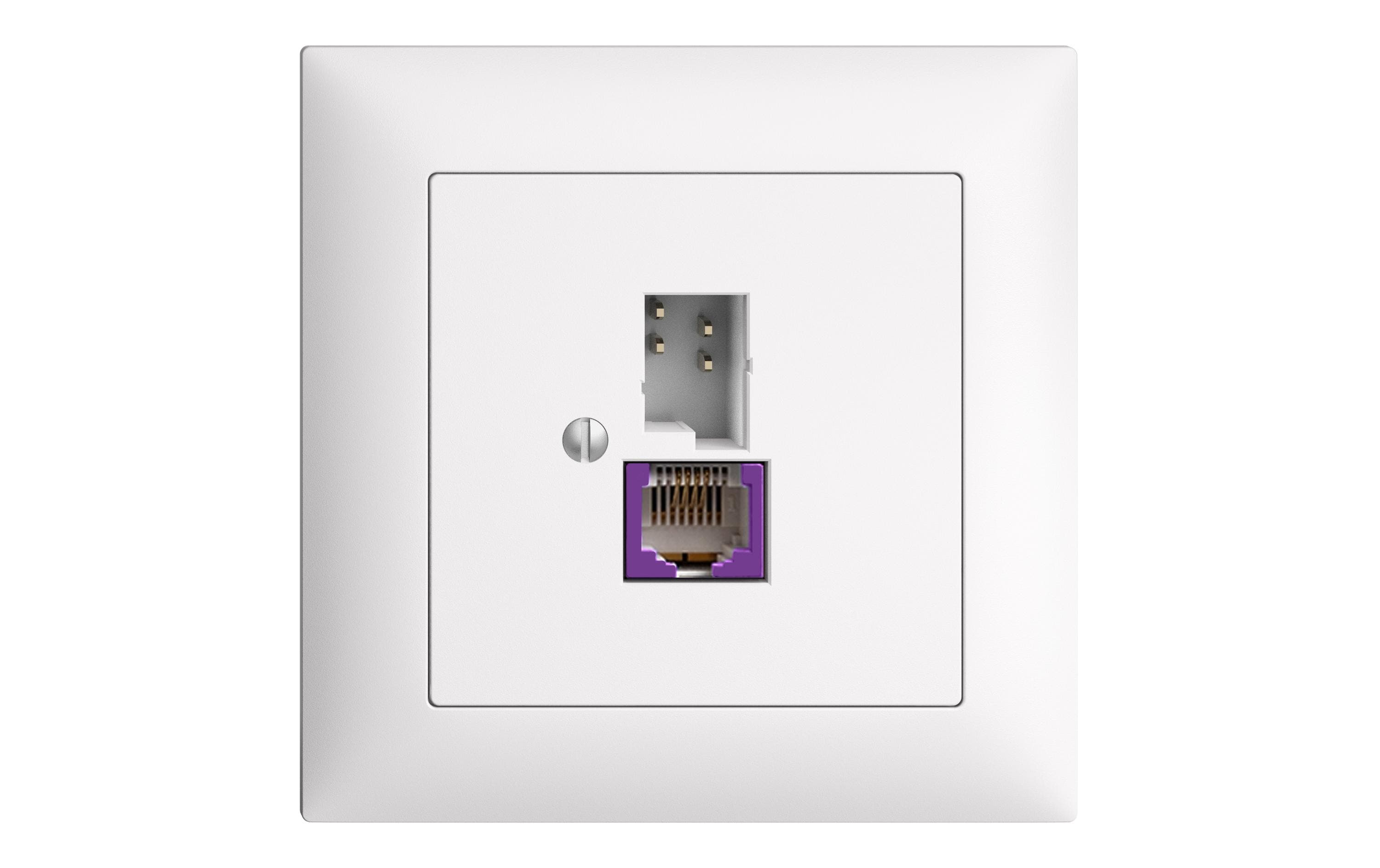 Internet-Dose UPT+T/RJ45-Dose ungeschirmt mit automatischer Brücke